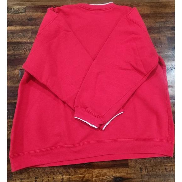 Coca-Cola Polar Bear Embroidered Red Unisex Pullover Sweatshirt XL - Picture 8 of 8